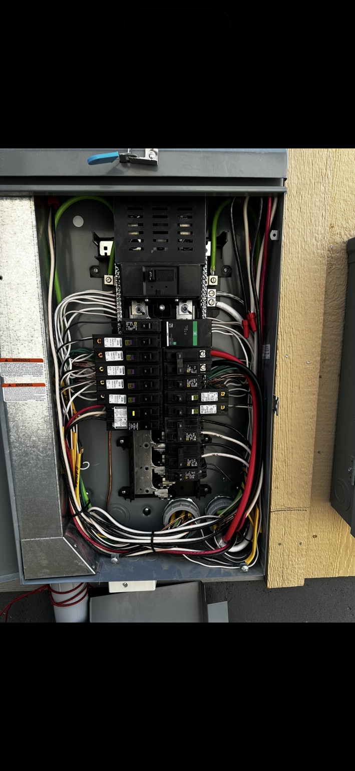 Residential electrical panel installation